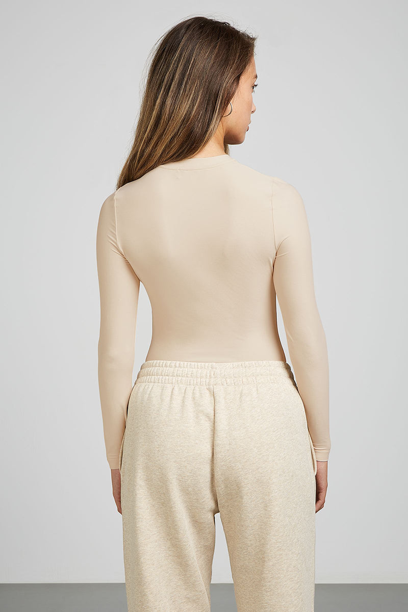CLEO Long Sleeve Bodysuit Cream