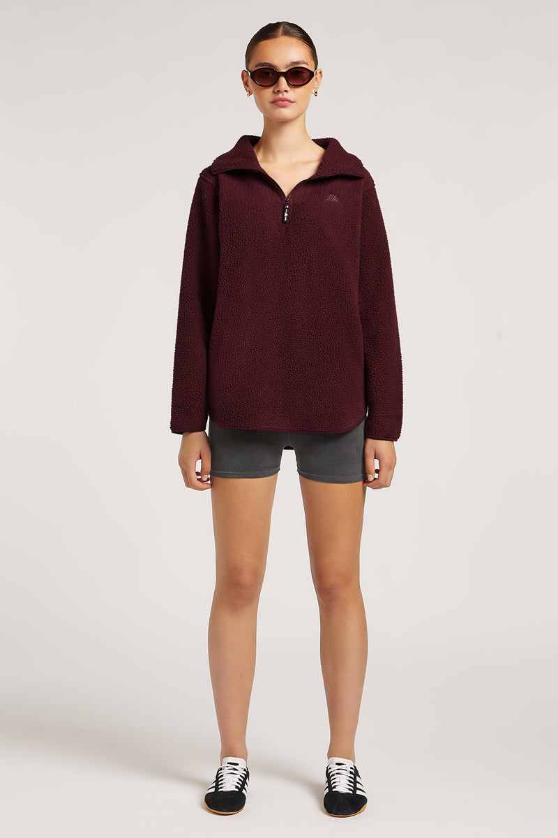 LENNOX Half-Zip Dark Cherry | 4TH ARQ
