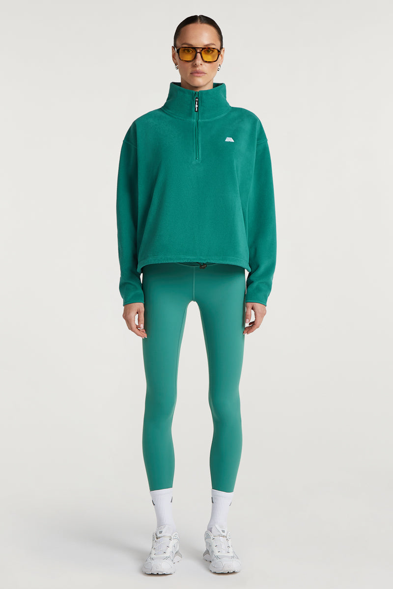 PHOENIX 'Cloud' Half-Zip Fleece Teal Tide | 4TH ARQ