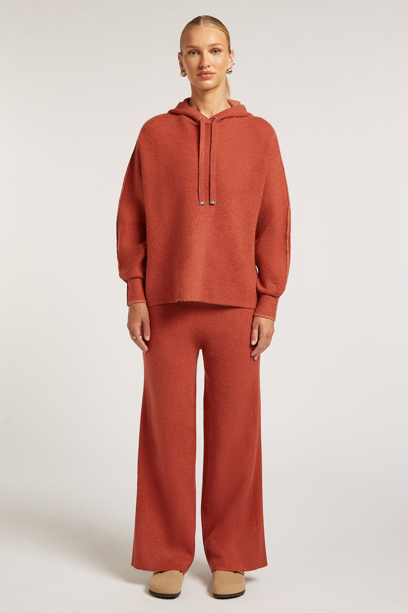 WILLOW Knit Hoodie Cinnamon | 4TH ARQ Hoodies