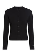 ALMA Ribbed Cardigan Black