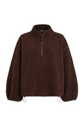 SLOANE Borg Half-Zip Cacao