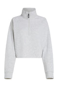 CASEY Cotton Half-Zip Grey Marl