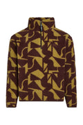 KIDS Half-Zip Geo Print Cacao