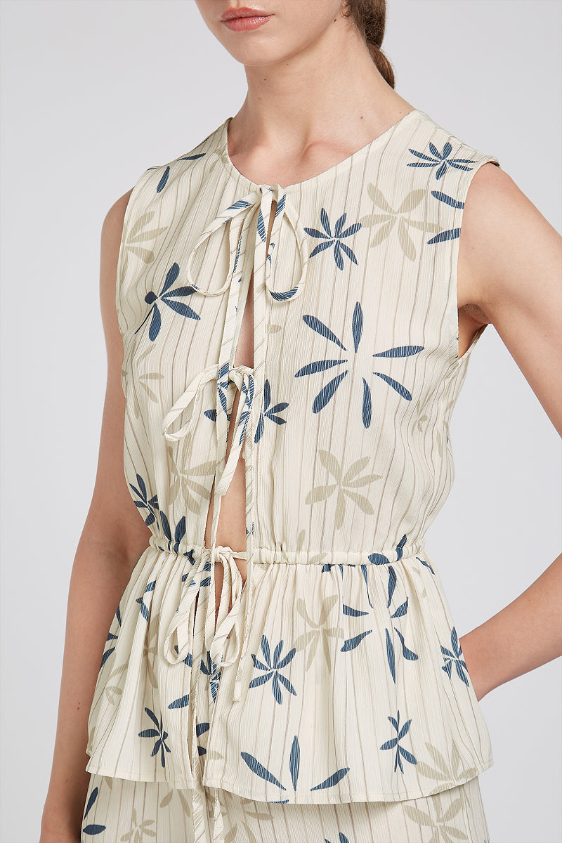 ARIA Co-ord Top Tropical Print