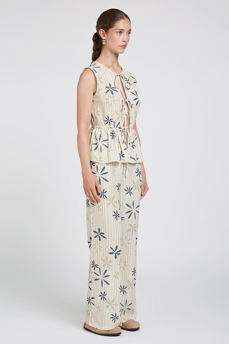 ARIA Co-ord Top Tropical Print