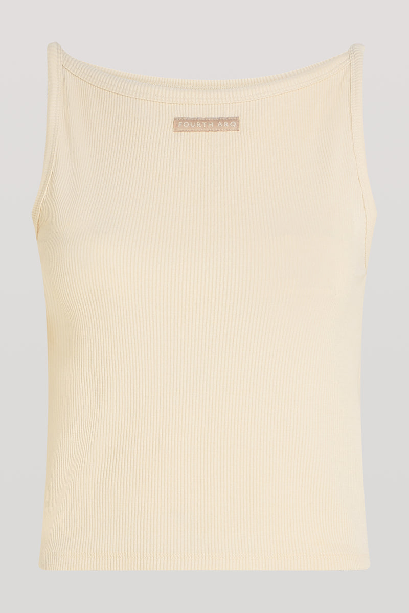 FREYA Ribbed Tank Top Cream