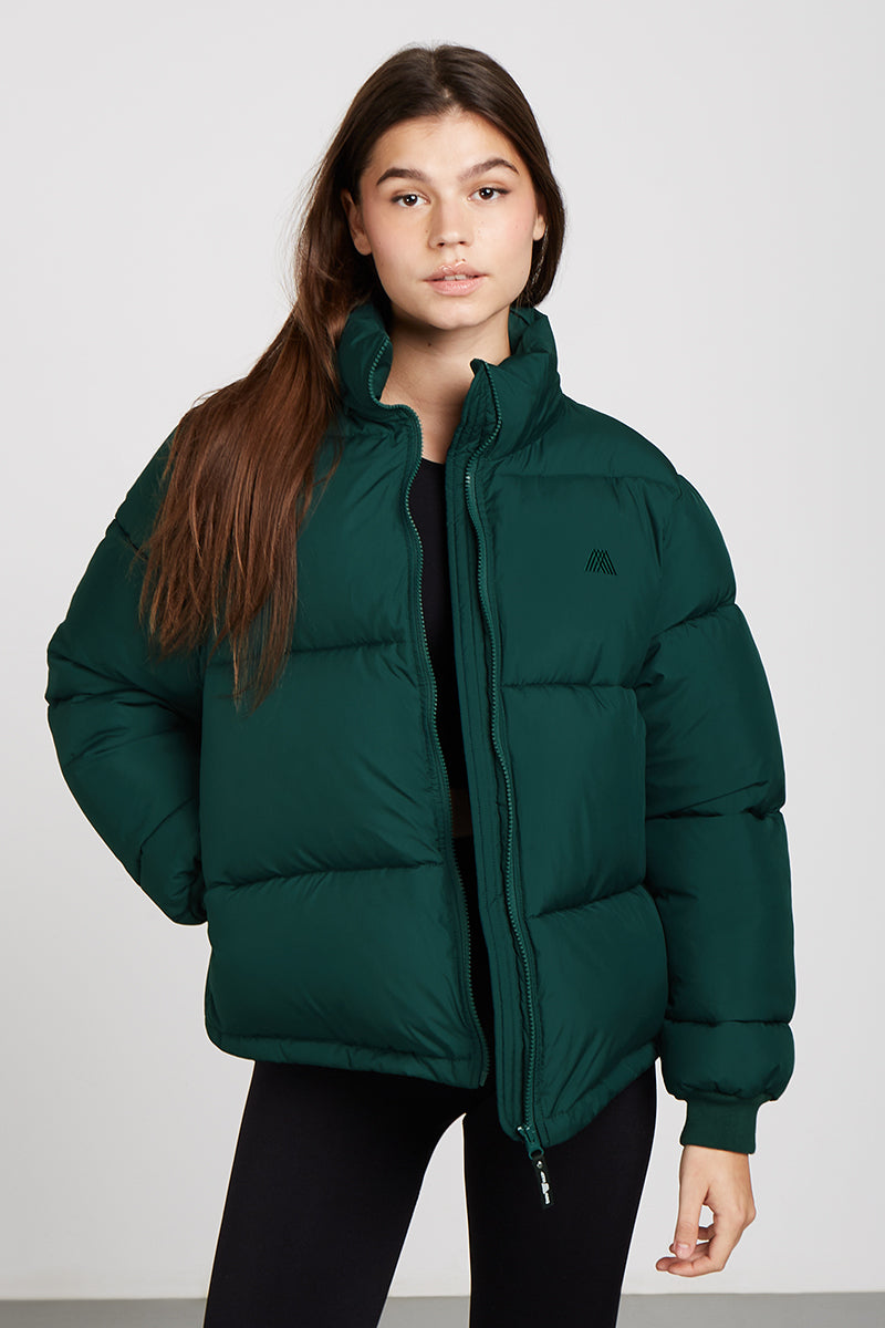 Puffer jacket green Clearance