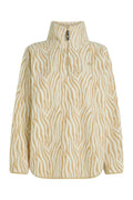LENNOX Half-Zip Geo Print Ecru