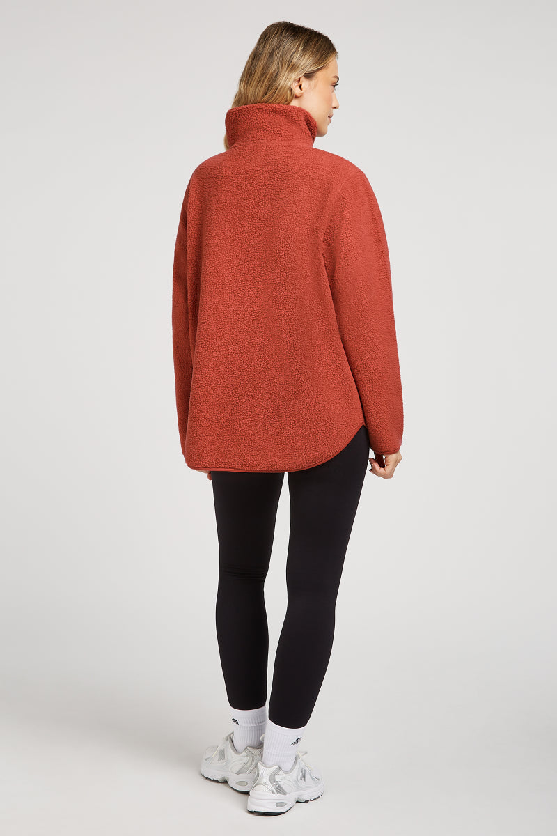 LENNOX Half-Zip Cinnamon