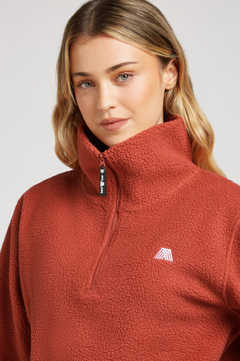 LENNOX Half-Zip Cinnamon