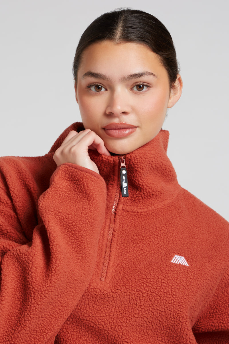 LENNOX Half-Zip Cinnamon