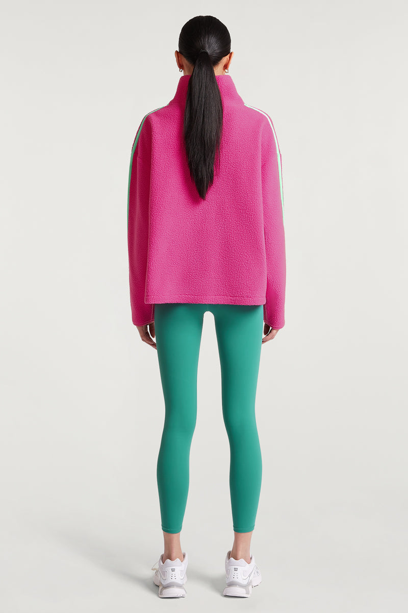 MADDOX Fleece Half-Zip Hotshot Pink