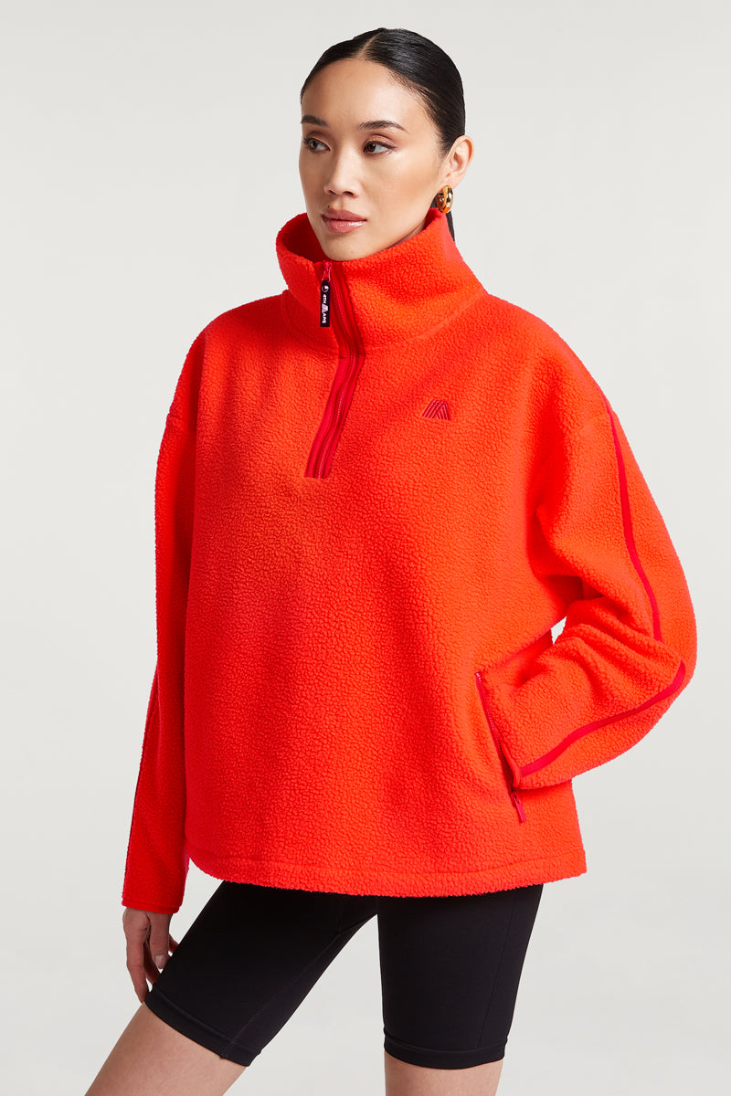 MADDOX Fleece Half-Zip Mandarin