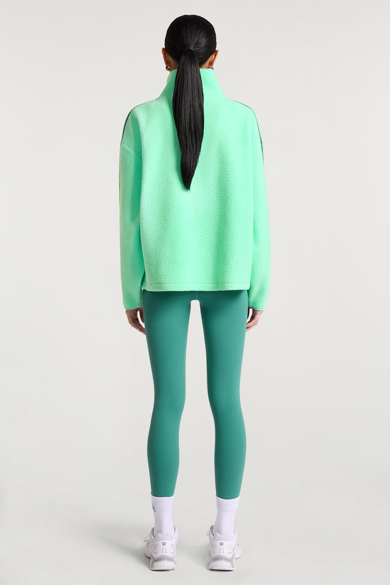 MADDOX Fleece Half-Zip Sourpop Green