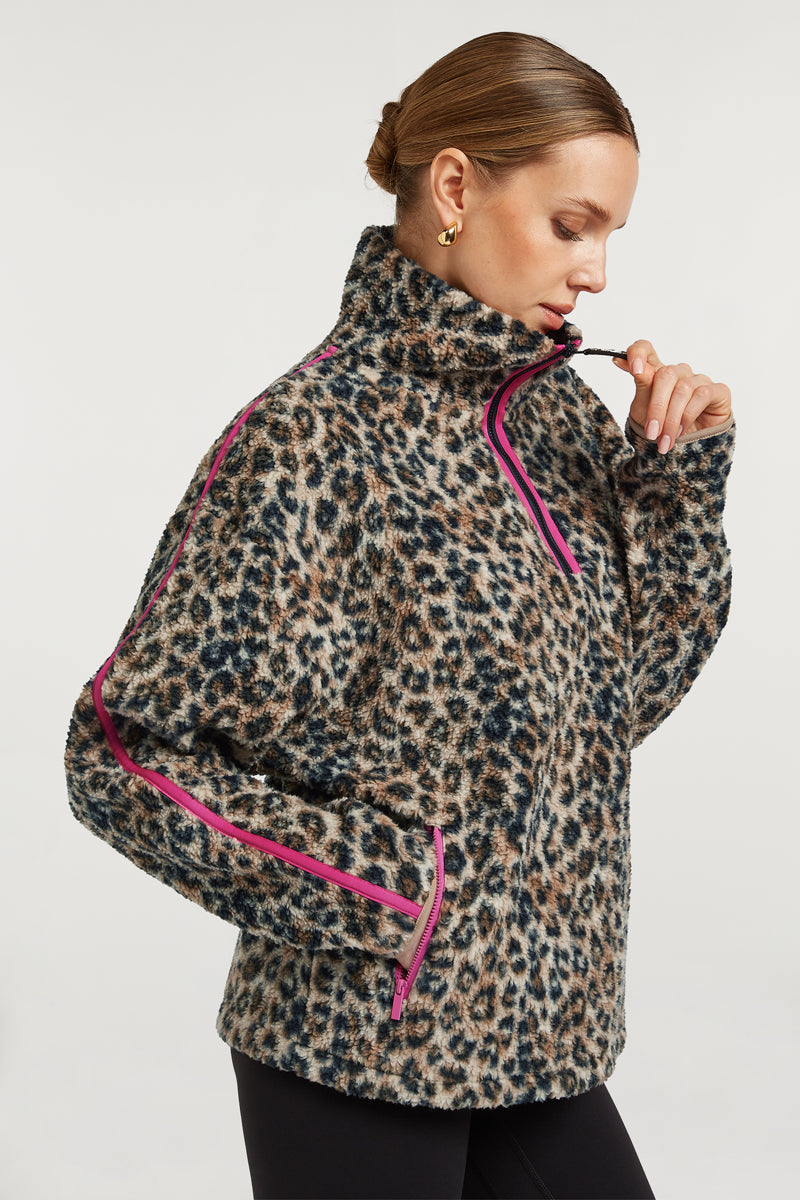 MADDOX Fleece Half-Zip True Leo | 4TH ARQ