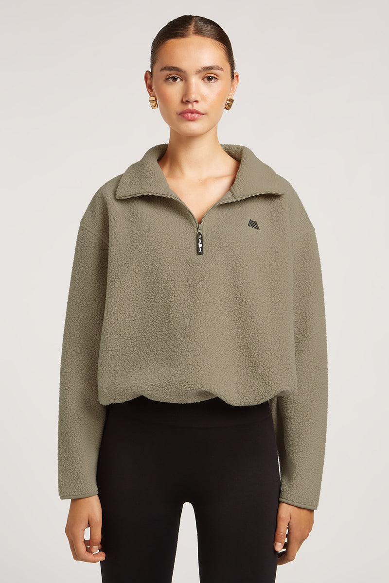 ウェア HALF ZIP ROUND FLEECE TOP COOTIE PRODUCTIONS/W/N Fleece Half Zip Top（Black）［フリース