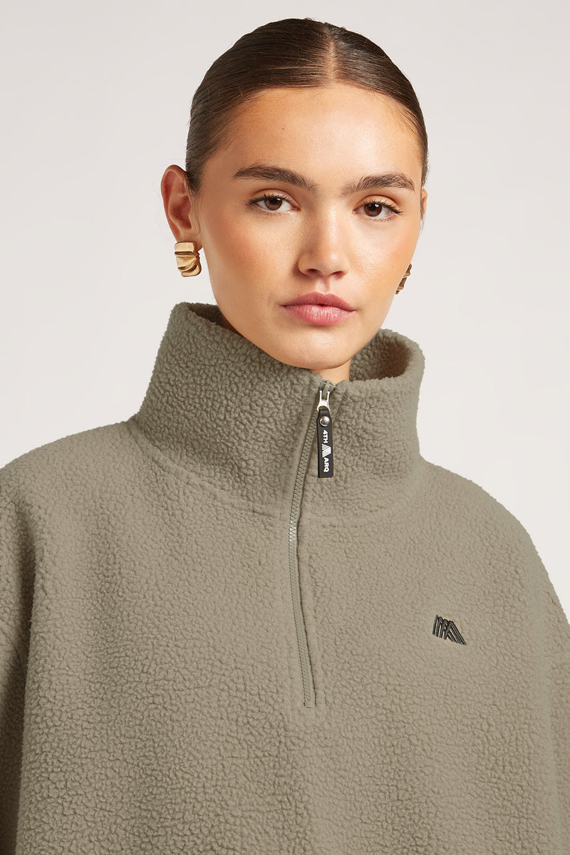 ウェア HALF ZIP ROUND FLEECE TOP COOTIE PRODUCTIONS/W/N Fleece Half Zip Top（Black）［フリース