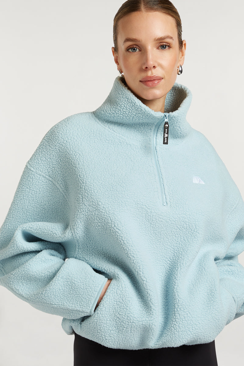 ALIX Half-Zip Breeze Blue