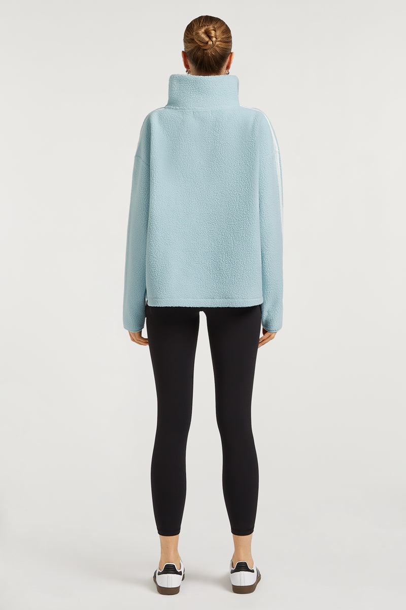 MADDOX Fleece Half-Zip Breeze Blue