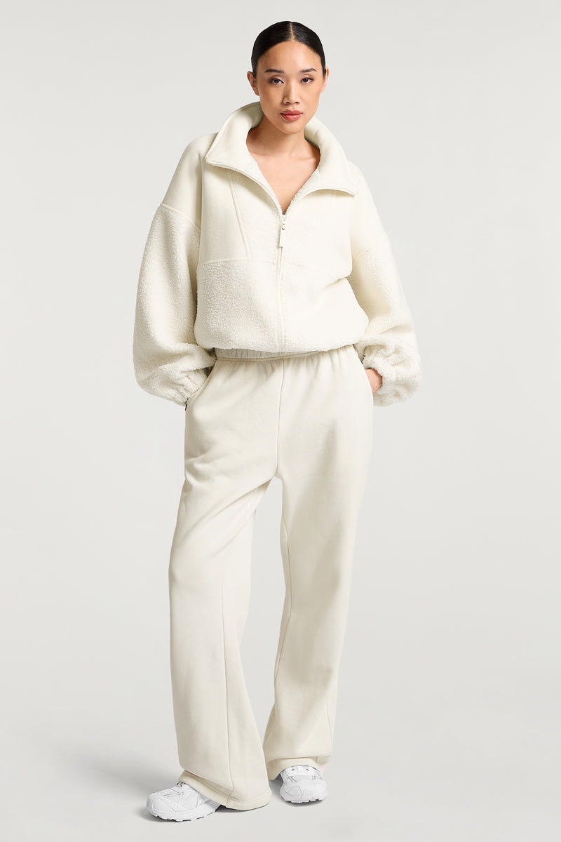 REED Fleece Full-Zip Cream