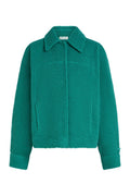 ARDEN Fleece Overshirt Teal Tide