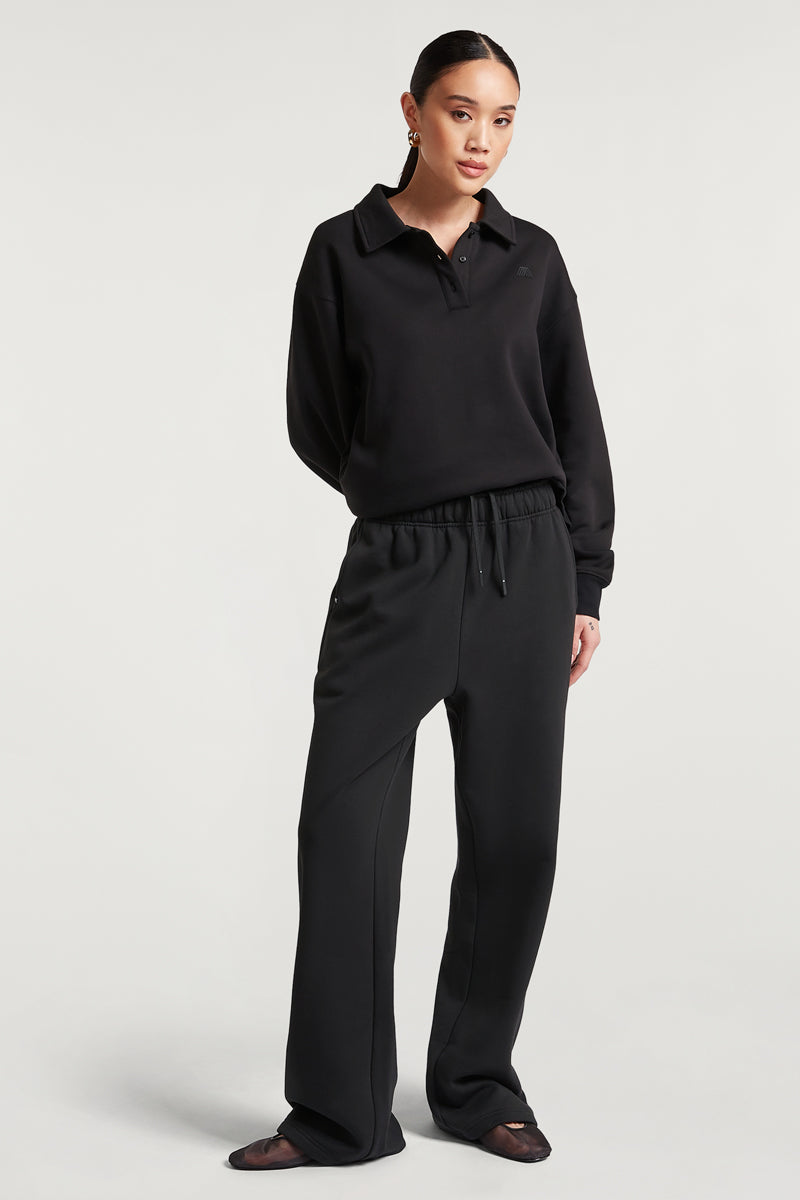 SENA Wide-Leg Joggers Black