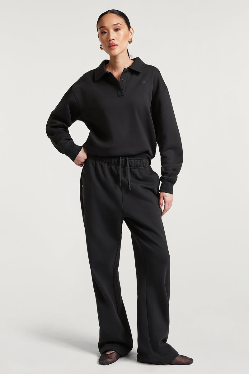 SENA Wide-Leg Joggers Black