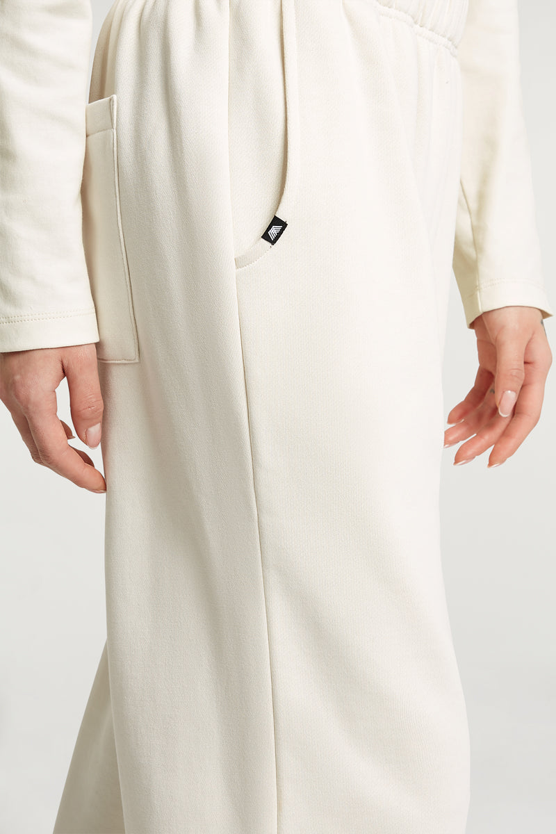 SENA Wide-Leg Joggers Cream