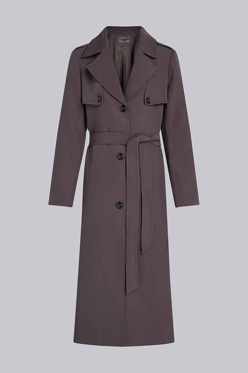 AIKO Trench Coat Charcoal – 4TH ARQ