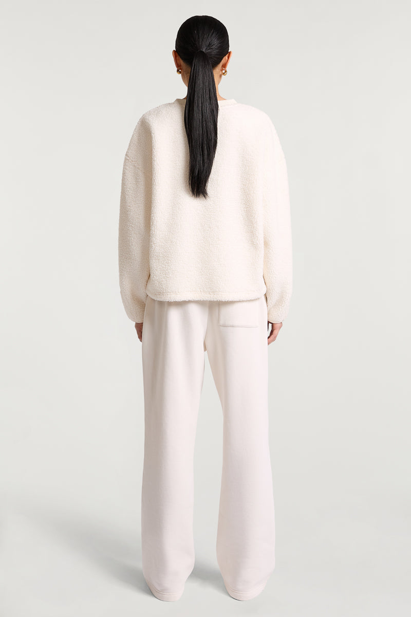 ALBA Crew Fleece Cream