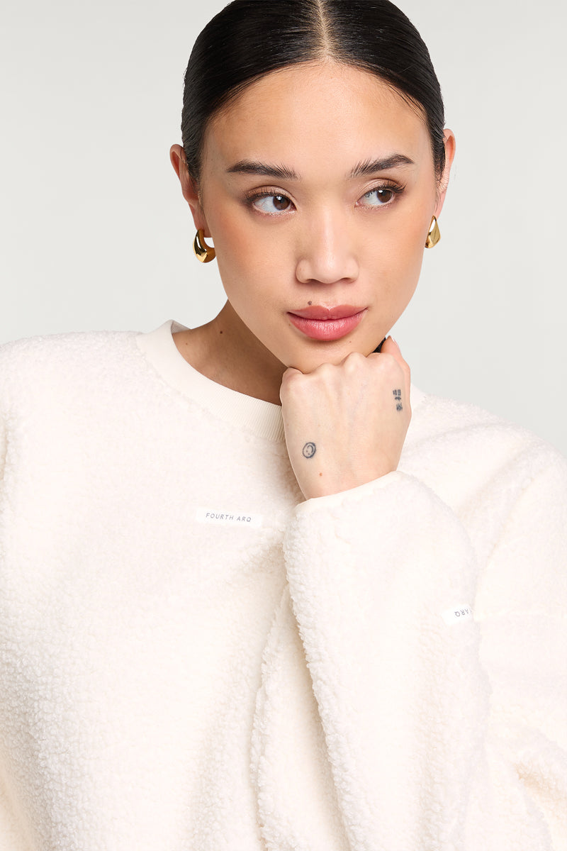 ALBA Crew Fleece Cream