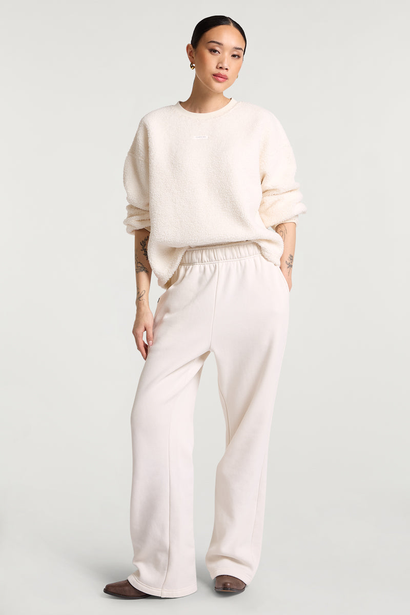 ALBA Crew Fleece Cream