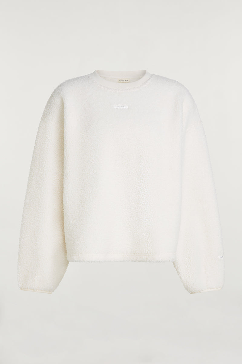 ALBA Crew Fleece Cream