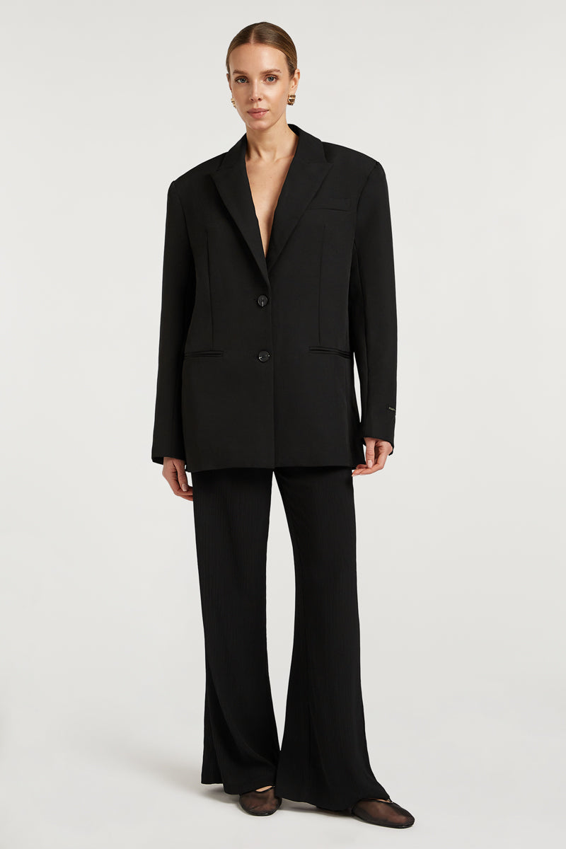 ALI Oversized Structured Blazer Black