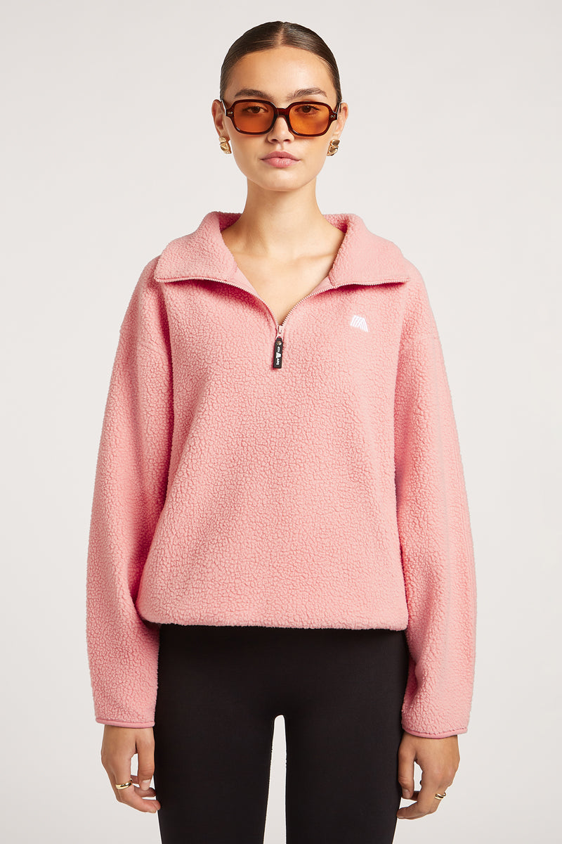 ALIX Half-Zip Ballerina Pink