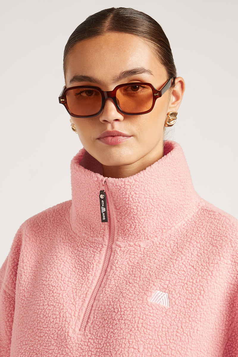 ALIX Half-Zip Ballerina Pink