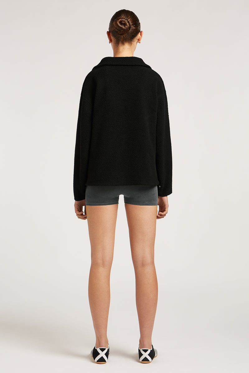 ALIX Half-Zip Black | 4TH ARQ