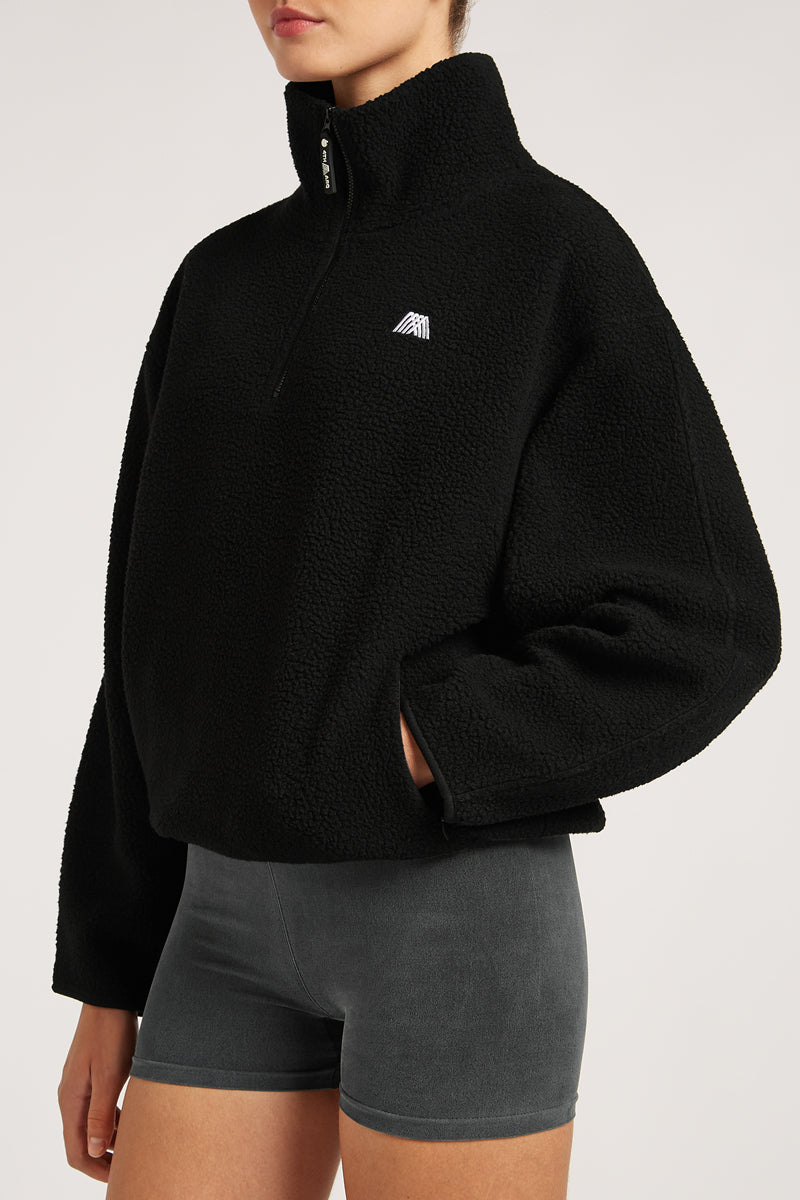 ALIX Half-Zip Black | 4TH ARQ
