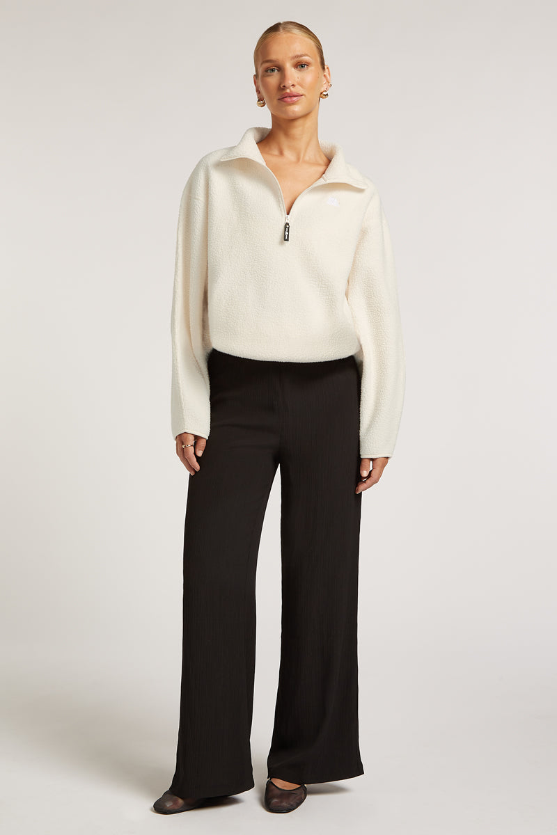 ALIX Half-Zip Cream