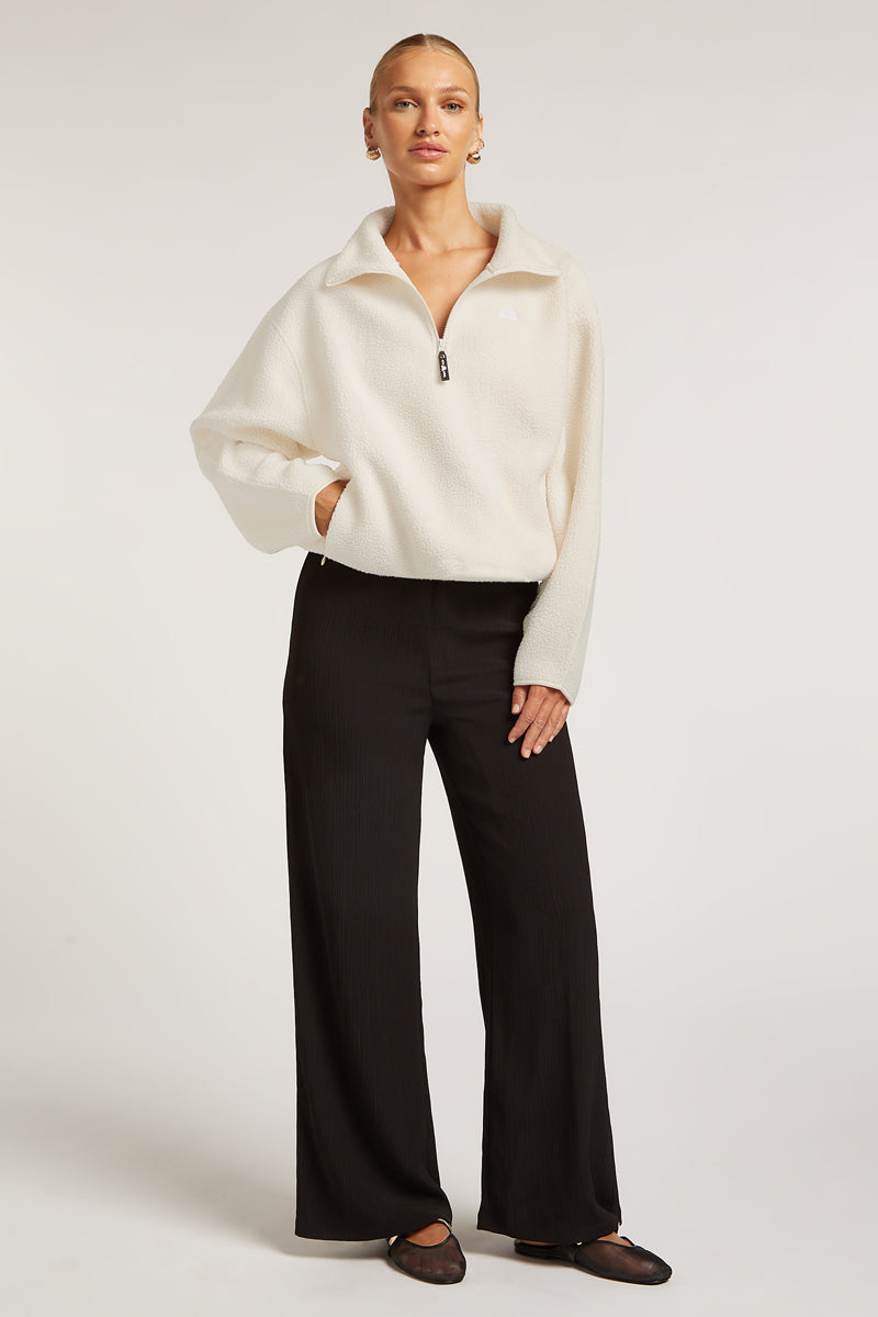 ALIX Half-Zip Cream