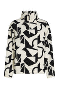 ALIX Half-Zip Geo Print Black