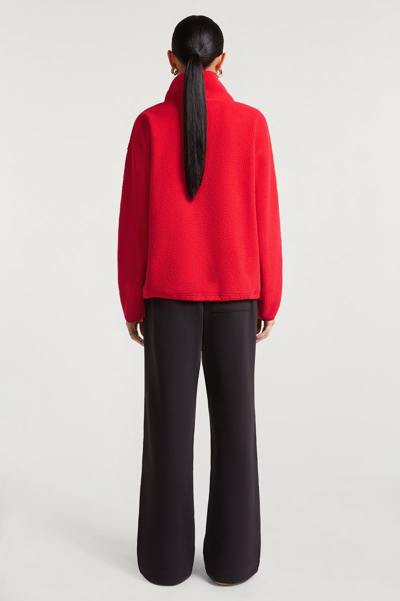 ALIX Half-Zip Strawberry