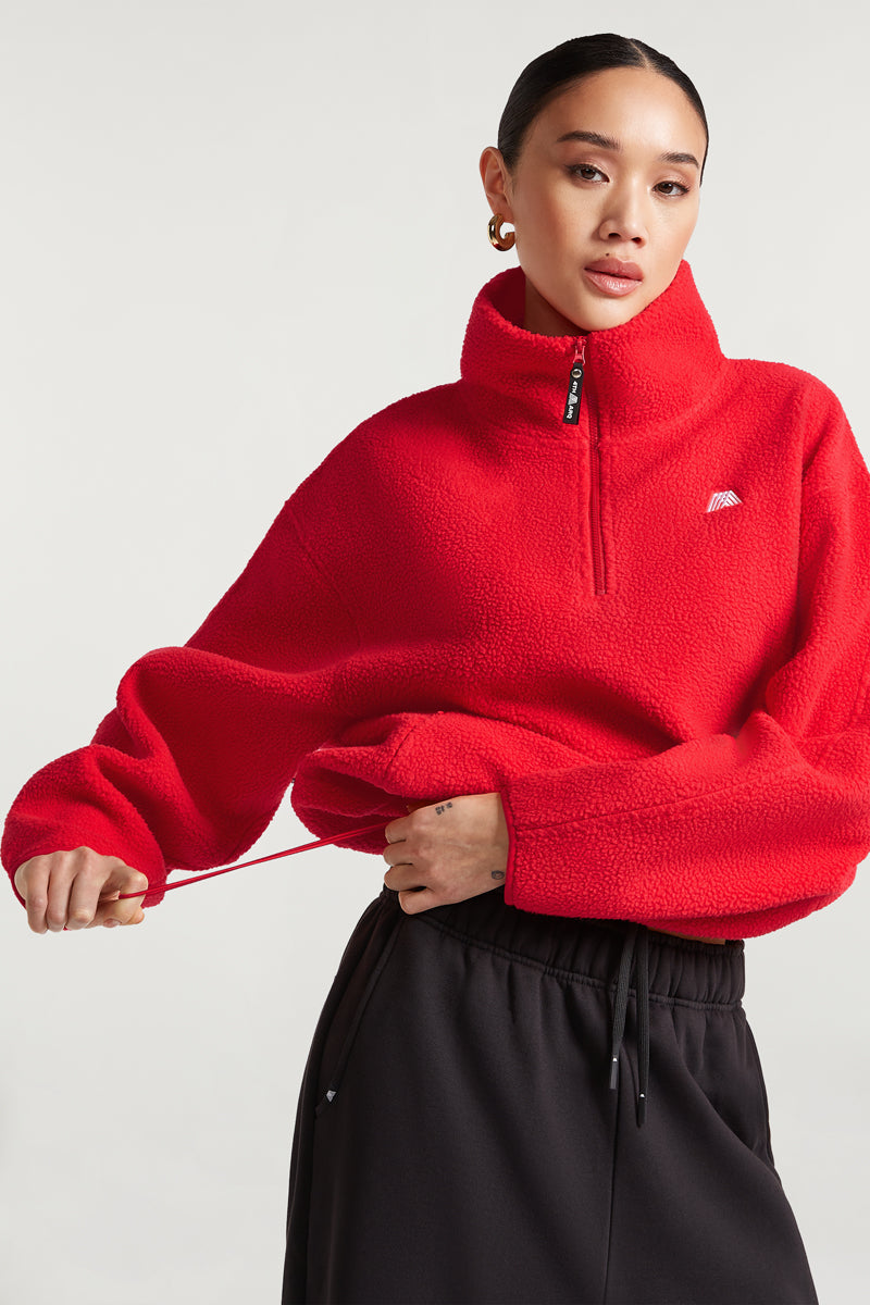 ALIX Half-Zip Strawberry