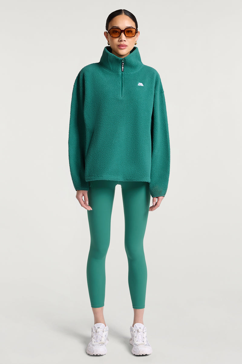 MADDOX Fleece Half-Zip Camel | 4TH ARQ