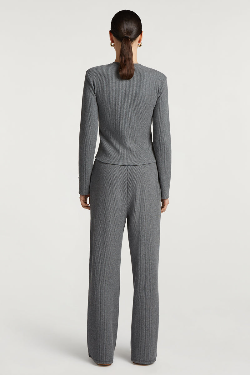 ALMA Ribbed Joggers Grey
