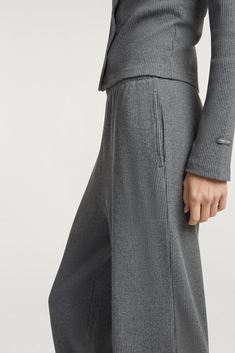 ALMA Ribbed Joggers Grey