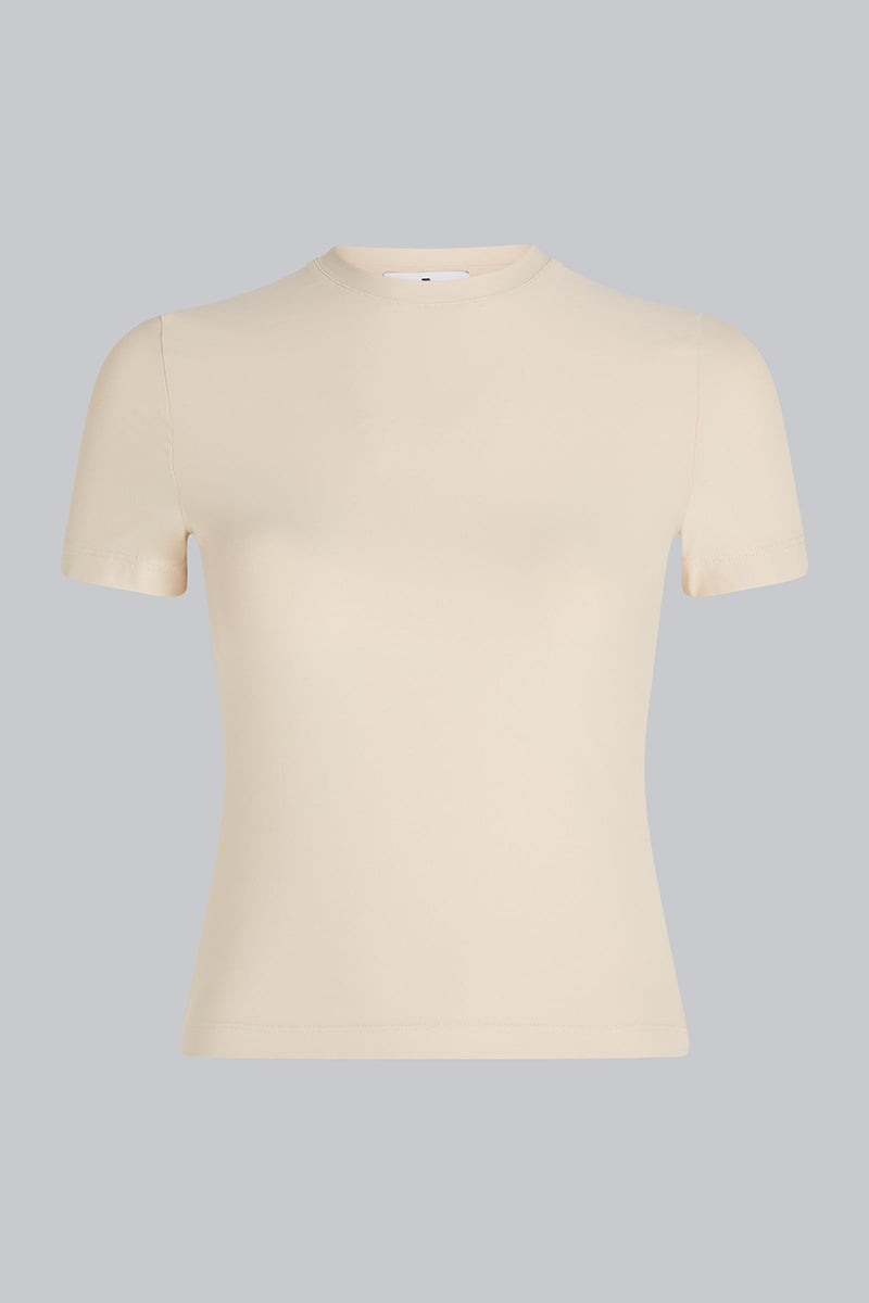 AMBER Short Sleeve T-Shirt Cream