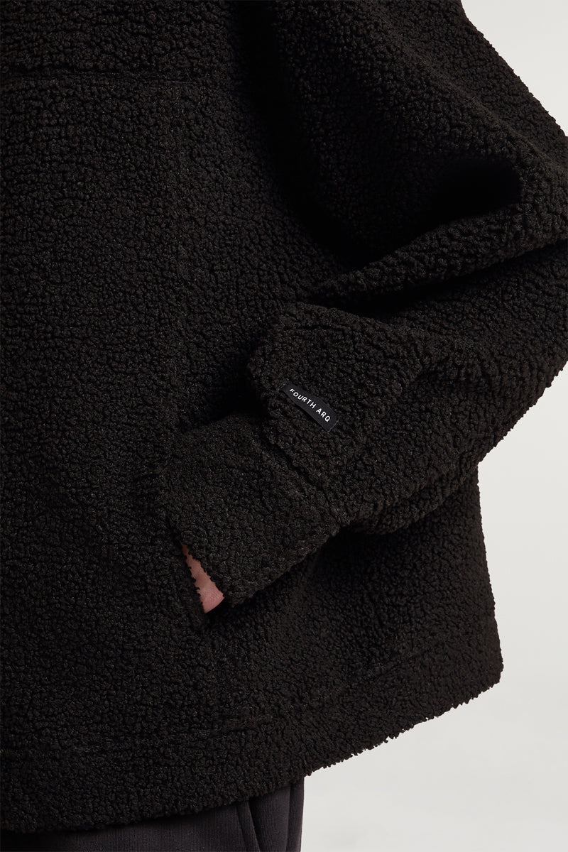 ARDEN Fleece Overshirt Black