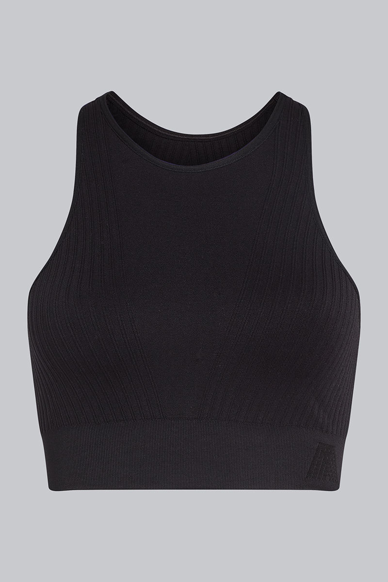 AVA Seamless Bralette Top Black
